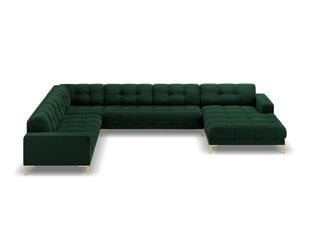 Stūra dīvāns Cosmopolitan Design Bali 7S-VU, zaļš/zeltainas krāsas цена и информация | Угловые диваны | 220.lv