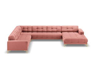 Мягкий уголок Cosmopolitan Design Bali 7S-VU, розовый/золотистый цвет цена и информация | Угловые диваны | 220.lv