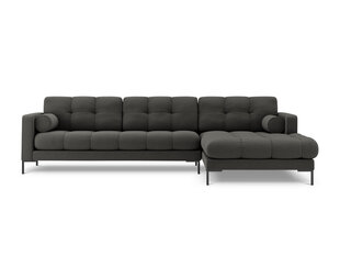 Stūra dīvāns Cosmopolitan Design Bali R 5S, tumši pelēks/melns cena un informācija | Stūra dīvāni | 220.lv
