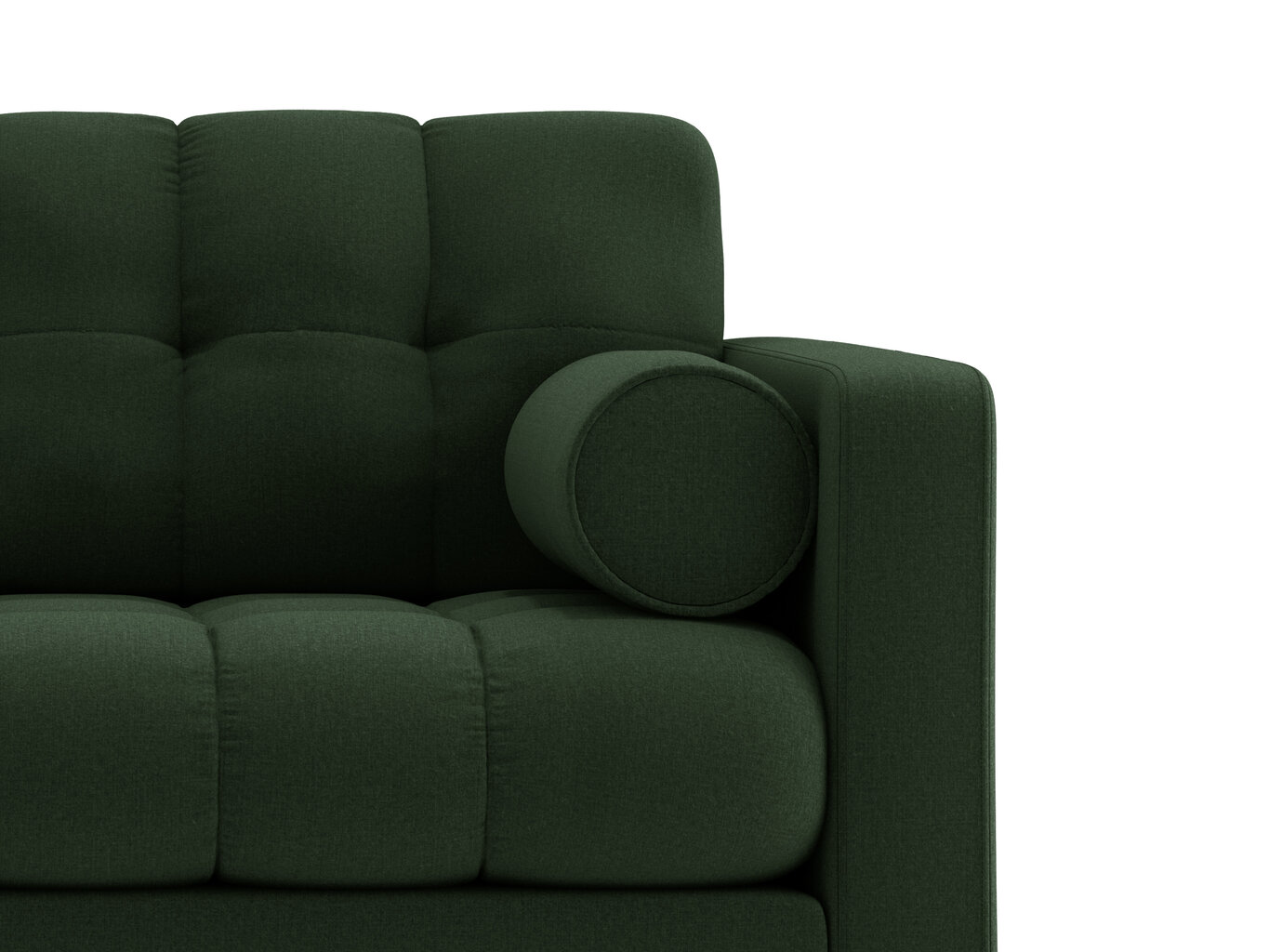 Dīvāns Cosmopolitan Design Bali 2S, tumši zaļš/melns cena un informācija | Dīvāni | 220.lv