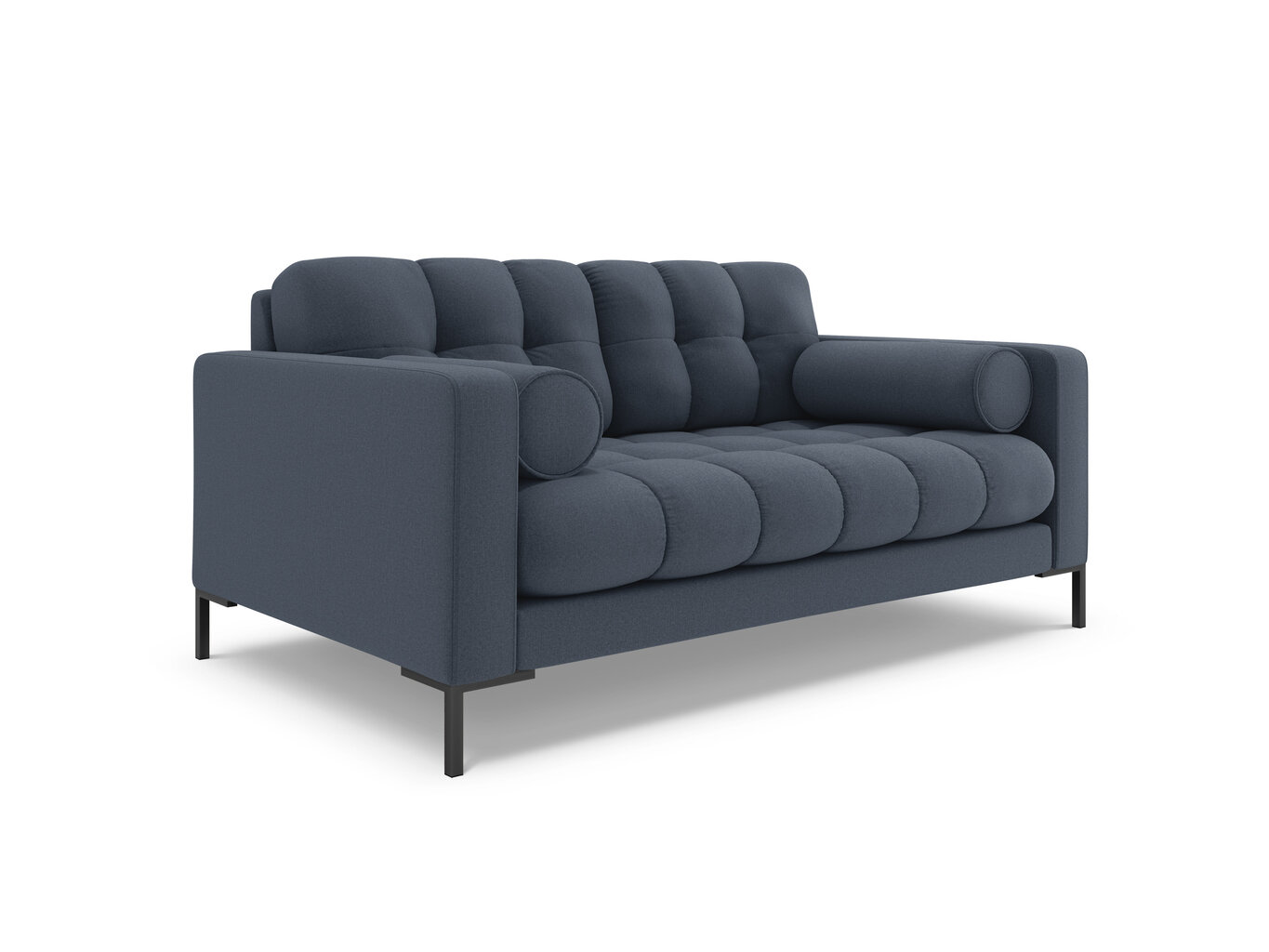 Dīvāns Cosmopolitan Design Bali 2S, tumši zils/melns cena un informācija | Dīvāni | 220.lv