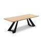 Pusdienu galds Colin, 260x100x75 cm, gaiši brūns cena un informācija | Virtuves galdi, ēdamgaldi | 220.lv