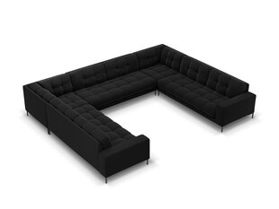 Stūra dīvāns Cosmopolitan Design Bali 9S-VU, melns cena un informācija | Stūra dīvāni | 220.lv