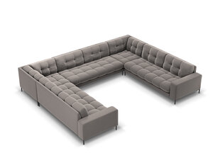 Stūra dīvāns Cosmopolitan Design Bali 9S-VU, pelēks/melns cena un informācija | Stūra dīvāni | 220.lv