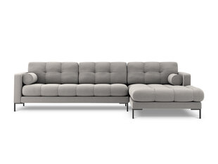Stūra dīvāns Cosmopolitan Design Bali R 5S, gaiši pelēks/melns cena un informācija | Stūra dīvāni | 220.lv