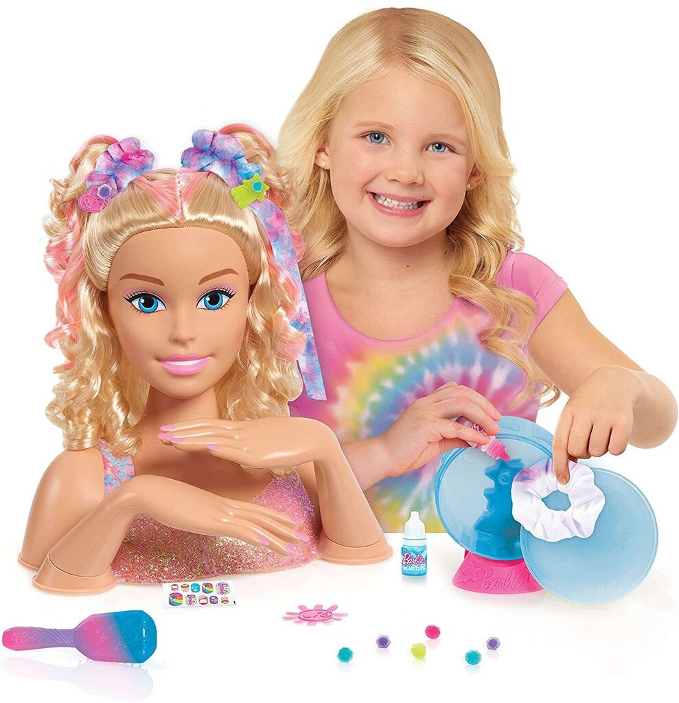 Matu veidošanas galva Barbie + piederumi цена и информация | Rotaļlietas meitenēm | 220.lv