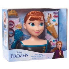 Matu veidošanas galvas lelle Deluxe Princess Anna Frozen + aksesuāri цена и информация | Игрушки для девочек | 220.lv