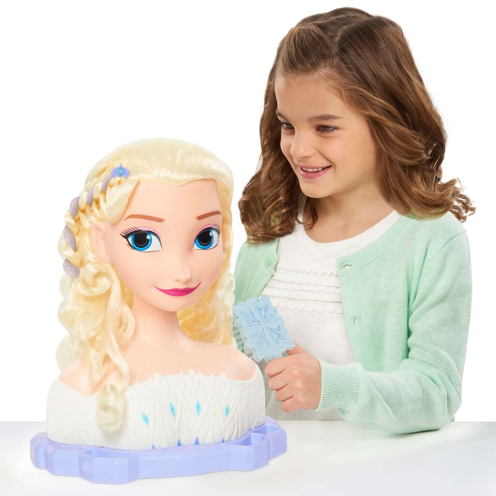 Matu veidošanas lelle Deluxe Princess Elsa Frozen + aksesuāri cena un informācija | Rotaļlietas meitenēm | 220.lv