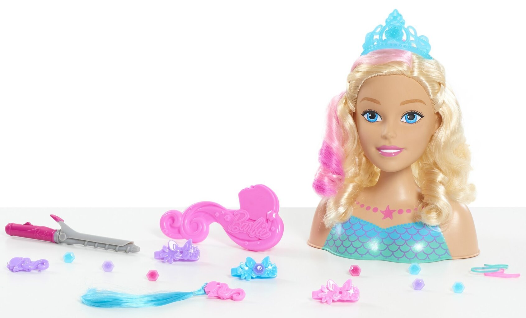Stila galvas lelle Nāras Barbie Dreamtopia + aksesuāri cena un informācija | Rotaļlietas meitenēm | 220.lv