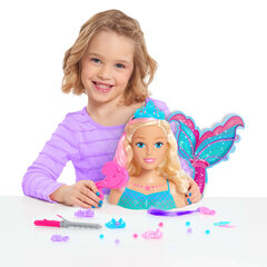 Stila galvas lelle Nāras Barbie Dreamtopia + aksesuāri cena un informācija | Just Play Rotaļlietas, bērnu preces | 220.lv