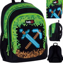 Skolas mugursoma Hash Pixel Pwr AB350 502023109, 20 l, 39x28x15 cm cena un informācija | Skolas somas | 220.lv