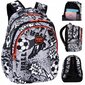 Skolas mugursoma CoolPack Joy S Grey Ball F048710, 28 l, 44,5x32x19 cm cena un informācija | Skolas somas | 220.lv