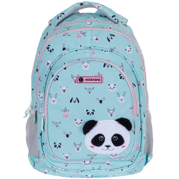 Skolas mugursoma AstraBag Teddy Panda AB330 502023069, 20 l, 39x28x15 cm цена и информация | Skolas somas | 220.lv