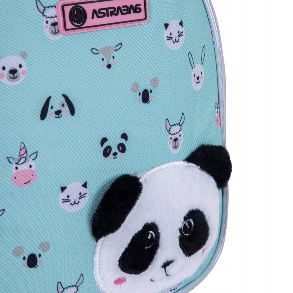 Skolas mugursoma AstraBag Teddy Panda AB330 502023069, 20 l, 39x28x15 cm цена и информация | Skolas somas | 220.lv