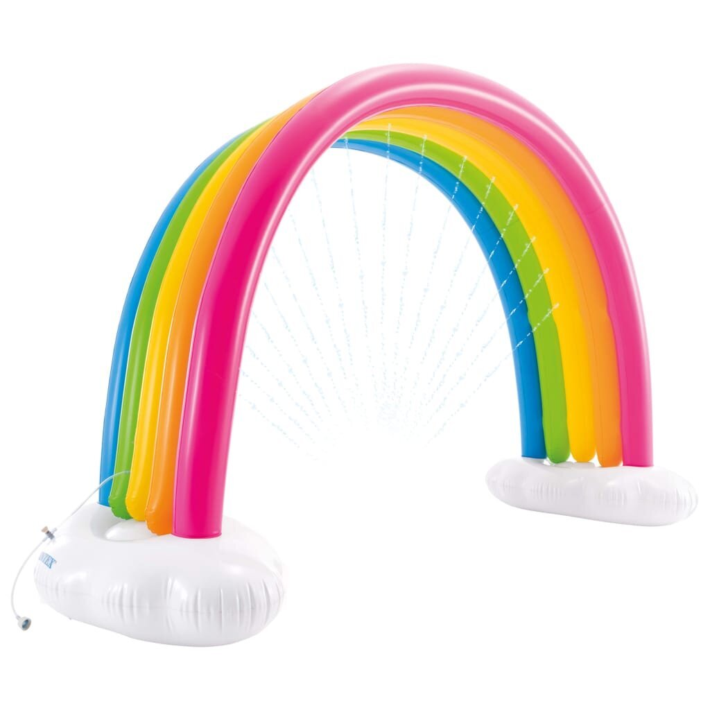 Intex ūdens smidzinātājs Rainbow Cloud, krāsains, 300x109x180 cm cena un informācija | Ūdens, smilšu un pludmales rotaļlietas | 220.lv