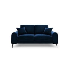 Divvietīgs dīvāns Velvet Larnite, 172x102x90 cm, tumši zils cena un informācija | Dīvāni | 220.lv