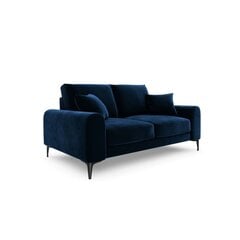 Divvietīgs dīvāns Velvet Larnite, 172x102x90 cm, tumši zils cena un informācija | Dīvāni | 220.lv