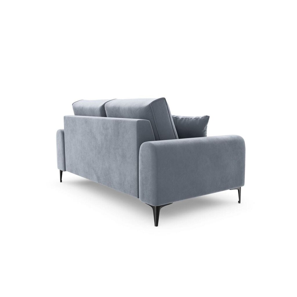 Divvietīgs dīvāns Velvet Larnite, 172x102x90 cm, gaiši zilas krāsas cena un informācija | Dīvāni | 220.lv