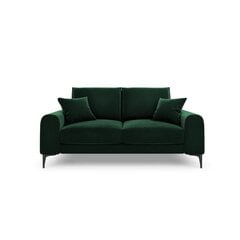 Divvietīgs dīvāns Velvet Larnite, 172x102x90 cm, tumši zaļš cena un informācija | Dīvāni | 220.lv