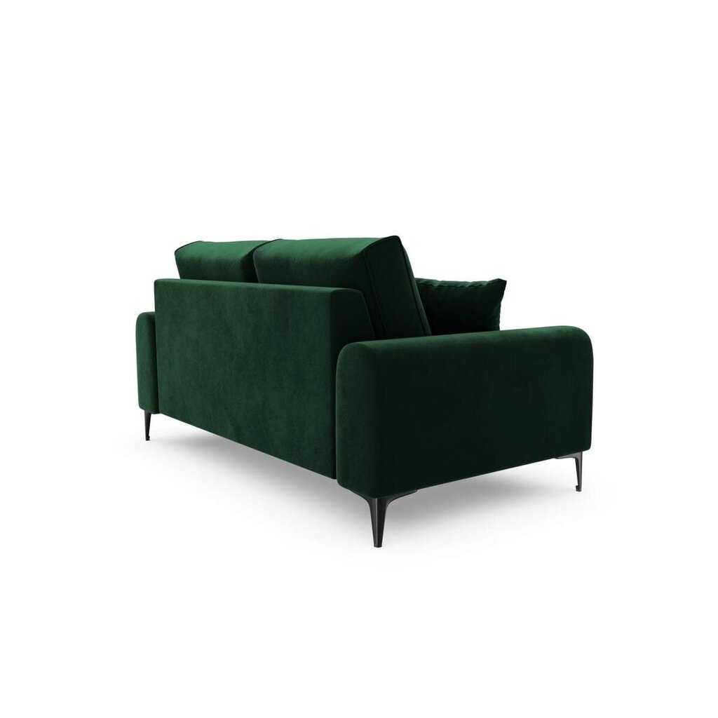 Divvietīgs dīvāns Velvet Larnite, 172x102x90 cm, tumši zaļš cena un informācija | Dīvāni | 220.lv