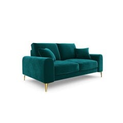 Divvietīgs dīvāns Velvet Larnite, 172x102x90 cm, zaļas krāsas cena un informācija | Dīvāni | 220.lv