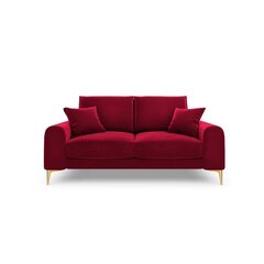 Двухместный диван Velvet Larnite, 172x102x90 см, красный цена и информация | Диваны | 220.lv