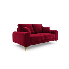 Двухместный диван Velvet Larnite, 172x102x90 см, красный цена и информация | Диваны | 220.lv