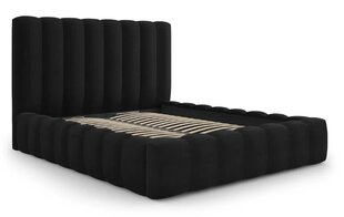 Gulta ar gultas veļas kasti Kelp, 230x225x125 cm, melna цена и информация | Кровати | 220.lv