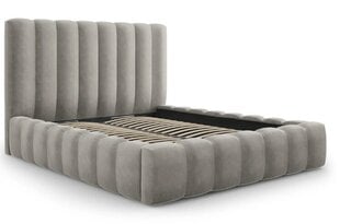 Кровать с ящиком для постельного белья Kelp, 230x225x125 см, светло-серый цвет цена и информация | Кровати | 220.lv