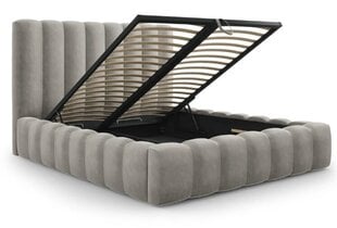 Кровать с ящиком для постельного белья Kelp, 230x225x125 см, светло-серый цвет цена и информация | Кровати | 220.lv