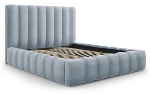 Gulta ar gultas veļas kasti Kelp, 230x225x125 cm, gaiši zila цена и информация | Кровати | 220.lv