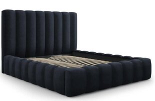 Кровать с ящиком для постельного белья Kelp, 230x185x125 см, темно-синий цвет цена и информация | Кровати | 220.lv