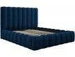 Gulta ar gultas veļas kasti Kelp, 230x185x125 cm, zila cena un informācija | Gultas | 220.lv