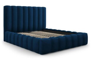 Gulta ar gultas veļas kasti Kelp, 230x165x125 cm, zila cena un informācija | Gultas | 220.lv