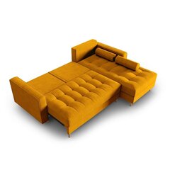 Правосторонний угловой диван Velvet Gobi, 240x175x96 см, желтый цена и информация | Угловые диваны | 220.lv