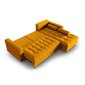 Labās puses stūra dīvāns Velvet Gobi, 240x175x96 cm, dzeltens cena un informācija | Stūra dīvāni | 220.lv