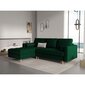 Kreisās puses stūra dīvāns Velvet Gobi, 240x175x96 cm, zaļš cena un informācija | Stūra dīvāni | 220.lv