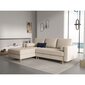Kreisās puses stūra dīvāns Velvet Gobi, 240x175x96 cm, smilškrāsas cena un informācija | Stūra dīvāni | 220.lv