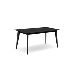 Раскладной обеденный стол Colette, 140/200x90x74 см, черный цена и информация | Кухонные и обеденные столы | 220.lv