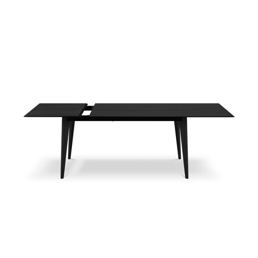 Saliekamais pusdienu galds Colette, 120/180x80x74 cm, melns cena un informācija | Virtuves galdi, ēdamgaldi | 220.lv