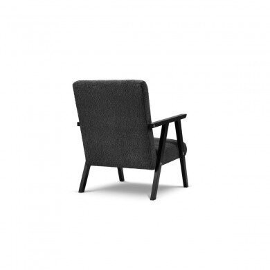Krēsls Browne, 79x59x78 cm, melns cena un informācija | Atpūtas krēsli | 220.lv