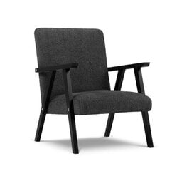 Krēsls Browne, 79x59x78 cm, melns цена и информация | Кресла в гостиную | 220.lv