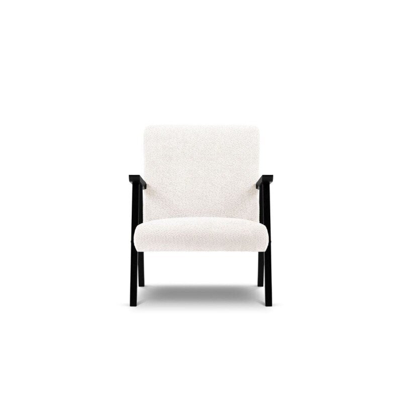 Krēsls Browne, 79x59x78 cm, balts cena un informācija | Atpūtas krēsli | 220.lv