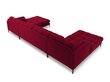 Stūra dīvāns Cosmopolitan Design Bali 7S-V, sarkans/melns цена и информация | Stūra dīvāni | 220.lv