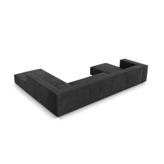 Sešvietīgs labās puses dīvāns Agawa, 365x270x68 cm, tumši pelēks cena un informācija | Stūra dīvāni | 220.lv