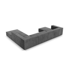 Sešvietīgs labās puses dīvāns Agawa, 365x270x68 cm, pelēks cena un informācija | Stūra dīvāni | 220.lv