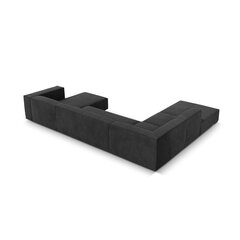 Sešvietīgs kreisās puses dīvāns Agawa, 365x270x68 cm, tumši pelēks cena un informācija | Stūra dīvāni | 220.lv