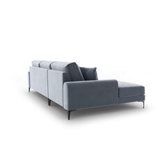 Пятиместный диван Velvet Larnite, 254x182x90 см, светло синий цвет цена и информация | Угловые диваны | 220.lv
