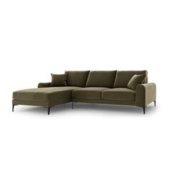 Piecvietīgs dīvāns Velvet Larnite, 254x182x90 cm, zaļas krāsas cena un informācija | Stūra dīvāni | 220.lv