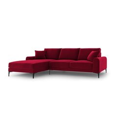 Пятиместный диван Velvet Larnite, 254x182x90 см, красный цвет цена и информация | Угловые диваны | 220.lv